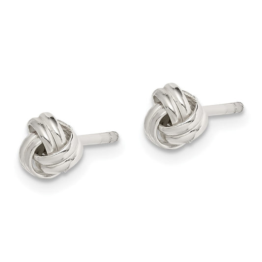 Sterling Silver Knot Post Earrings