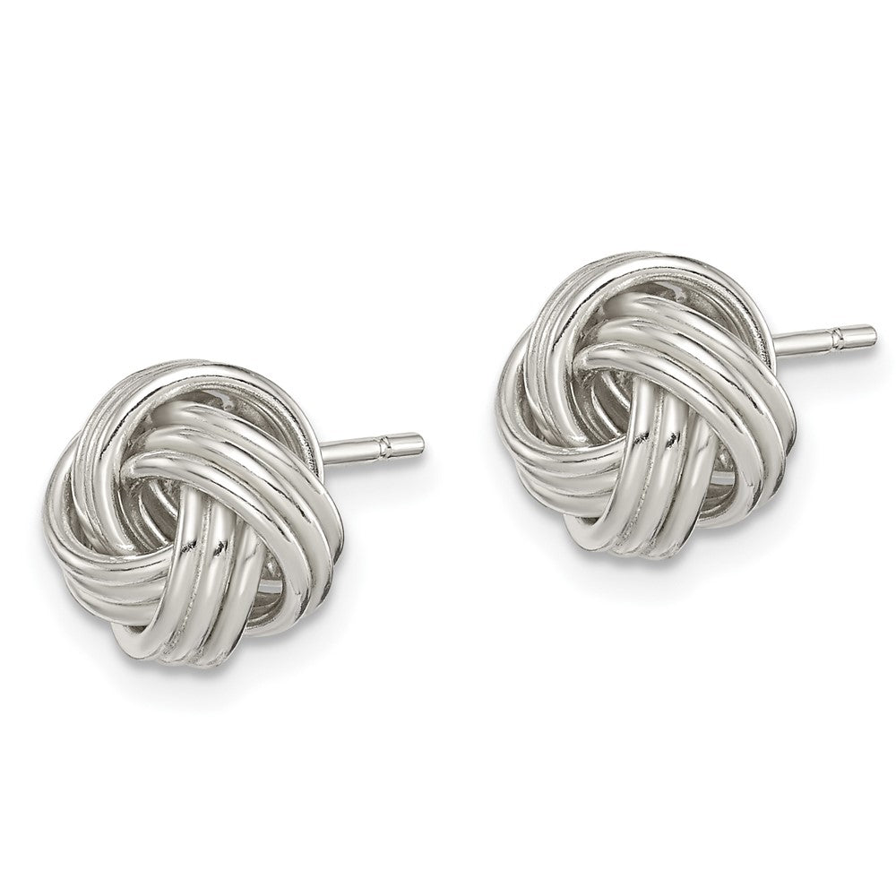 Sterling Silver Love Knot Post Earrings