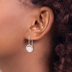 Sterling Silver Pink Chalcedony Dangle Earrings
