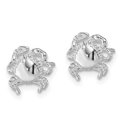 Sterling Silver Polished Crab Post Earrings