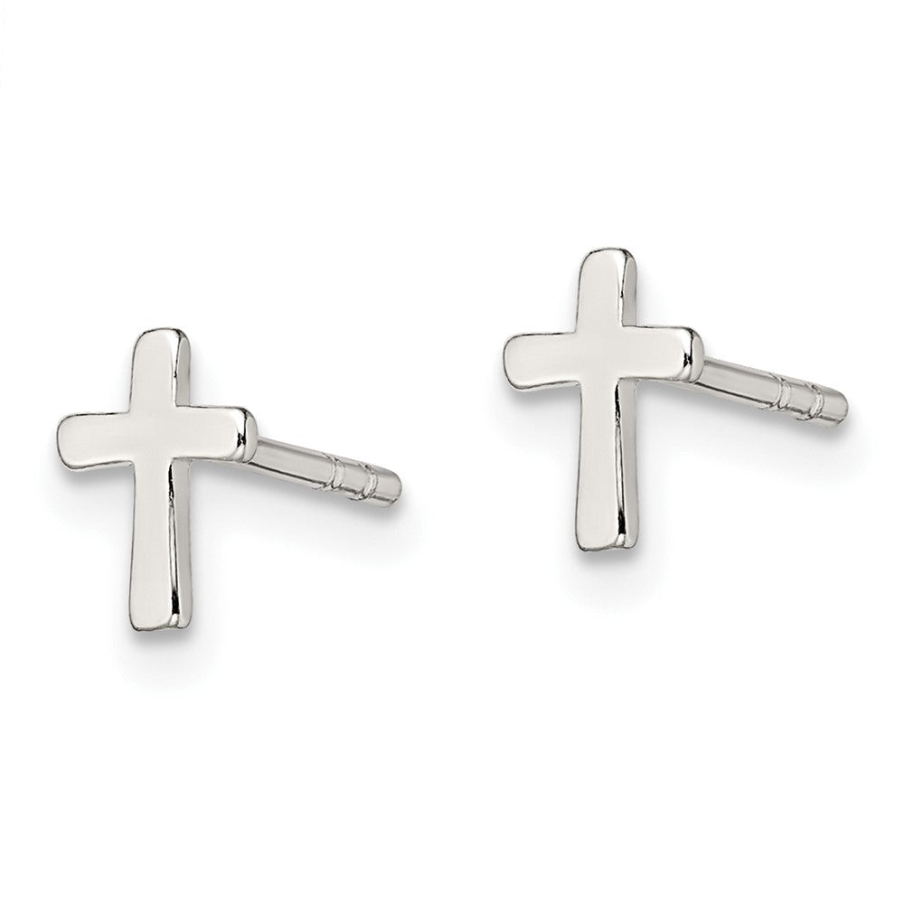 Sterling Silver Cross Earrings