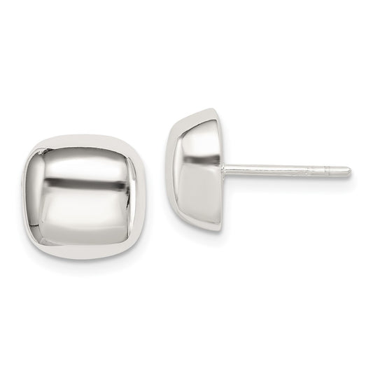 Sterling Silver Polished Square Earrings