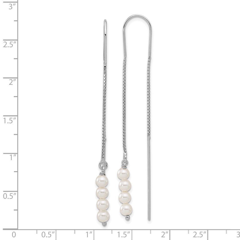 Sterling Silver FWC Pearl Threader Earrings
