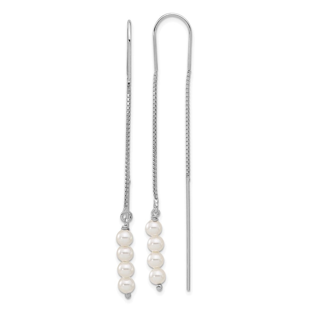 Sterling Silver FWC Pearl Threader Earrings