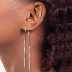Sterling Silver CZ Threader Earrings