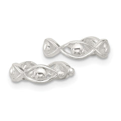 Sterling Silver E-Coating Polished Pair of 2 Ear Cuffs