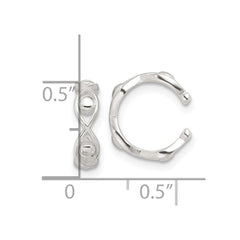 Sterling Silver E-Coating Polished Pair of 2 Ear Cuffs