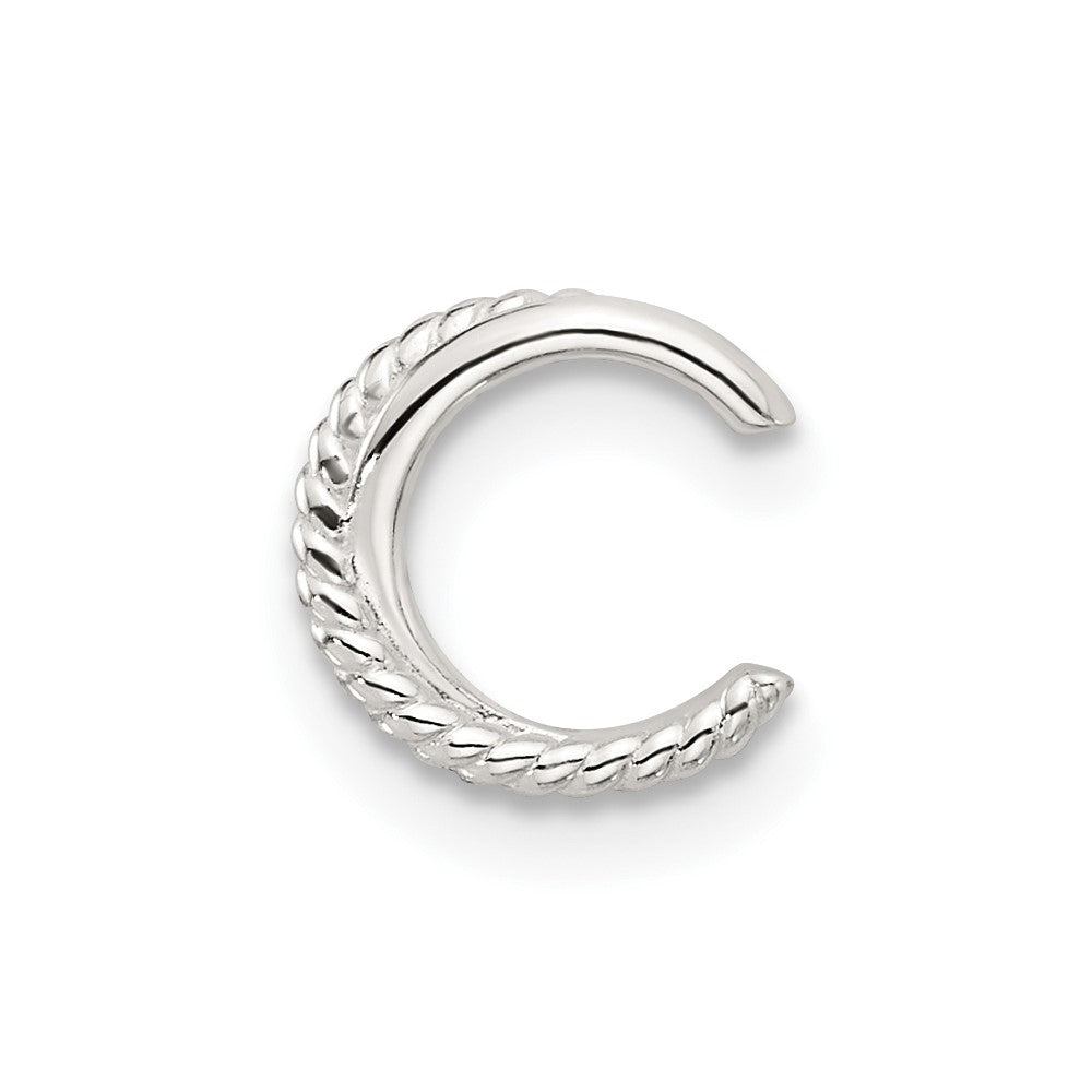 Sterling Silver E-coated Twisted 1 Single Individual Ear Cuff