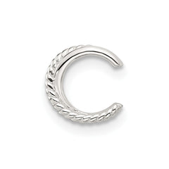 Sterling Silver E-coated Twisted 1 Single Individual Ear Cuff