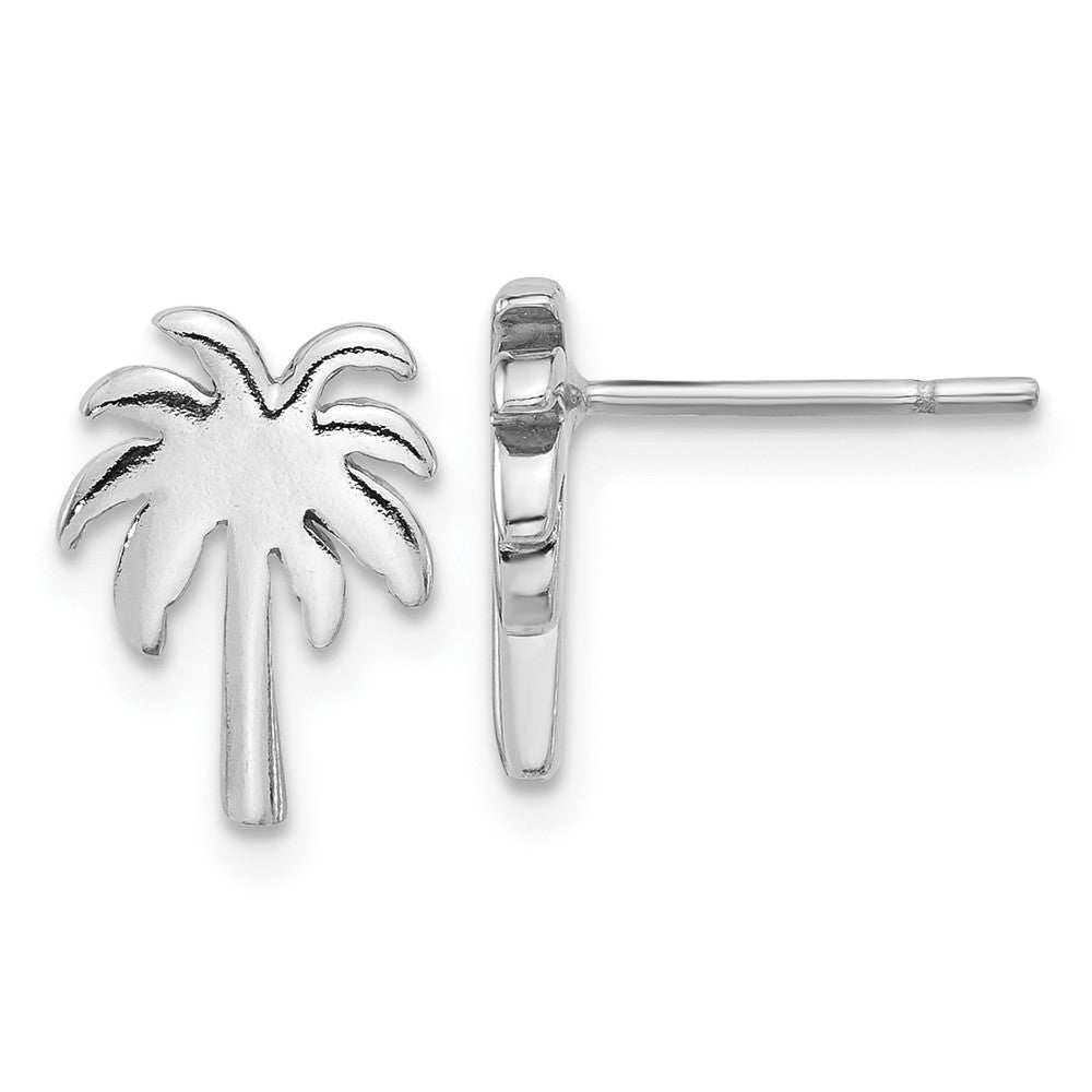 Sterling Silver Palm Tree Post Earrings