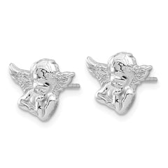 Sterling Silver Cherub Post Earrings