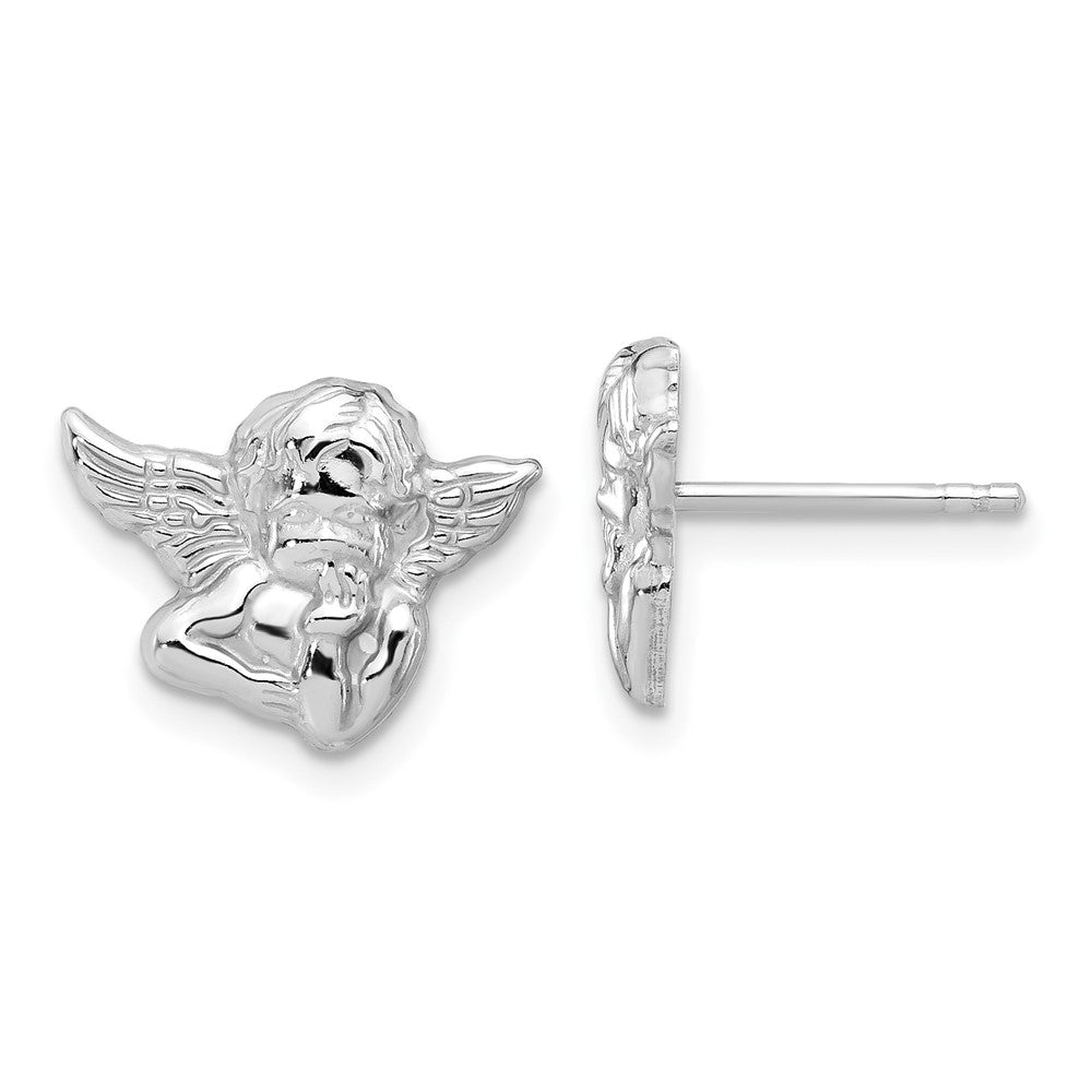 Sterling Silver Cherub Post Earrings