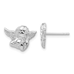 Sterling Silver Cherub Post Earrings