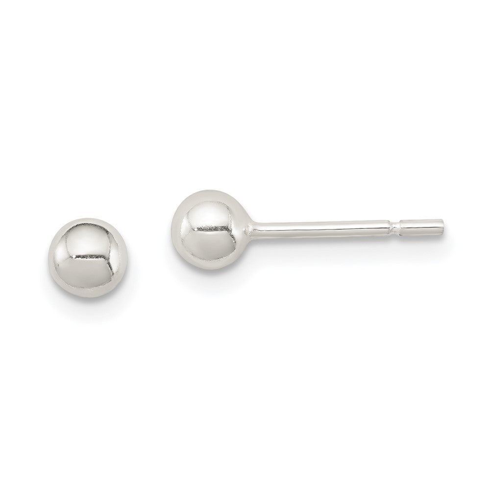 Sterling Silver 4mm Ball Earrings