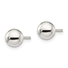 Sterling Silver Polished 6mm Ball Earrings