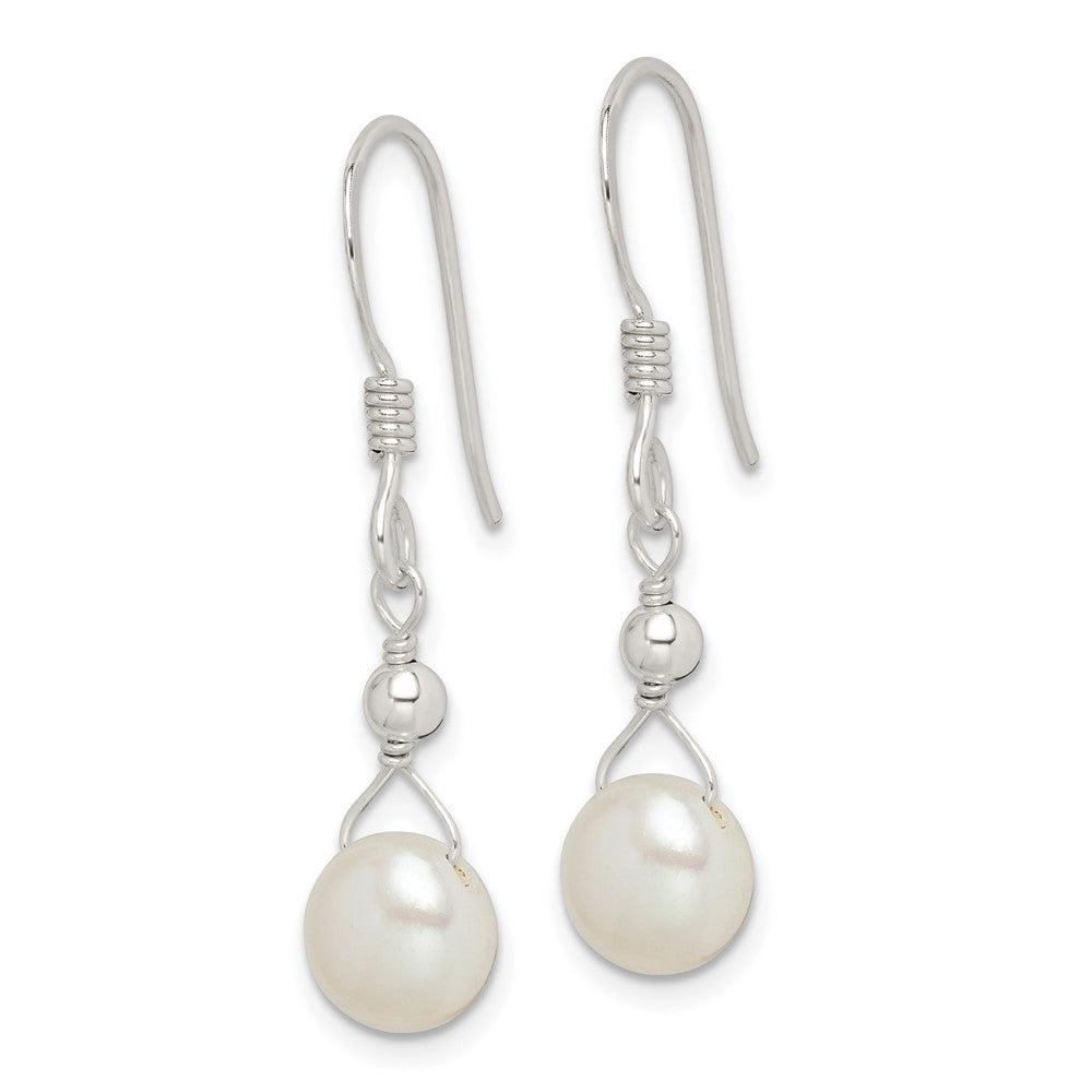 Sterling Silver FWC Pearl Dangle Earrings