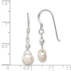 Sterling Silver FWC Pearl Dangle Earrings