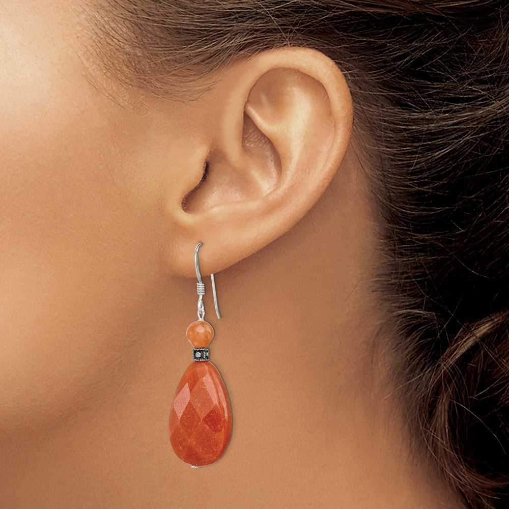 Sterling Silver Carnelian Earrings