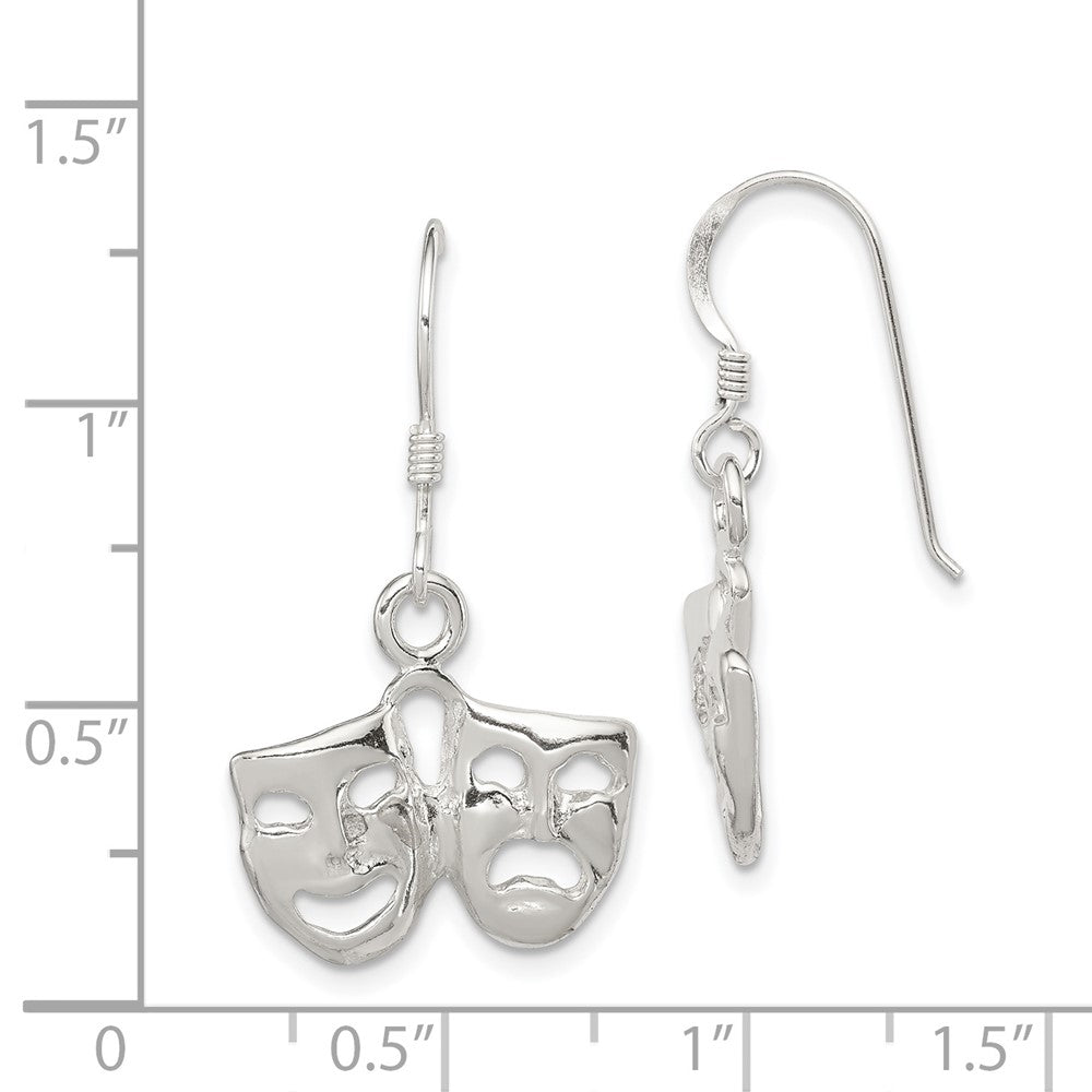 Sterling Silver Comedy Tragedy Earrings