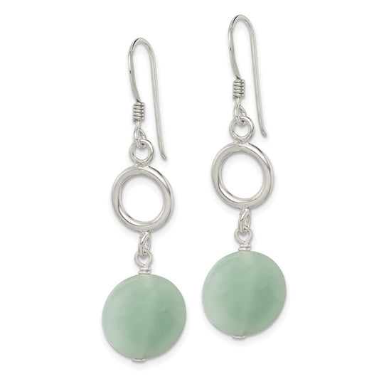 Sterling Silver Amazonite Dangle Earrings