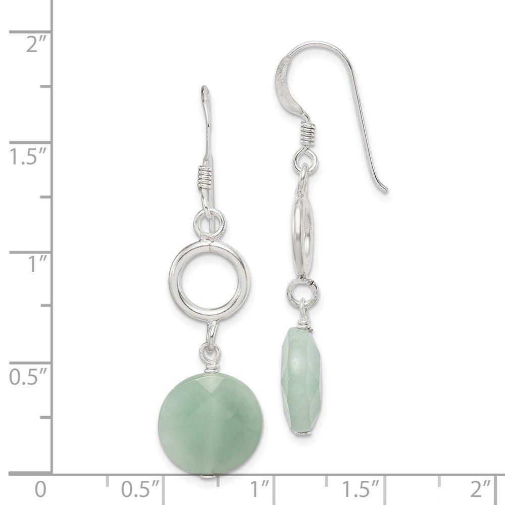 Sterling Silver Amazonite Dangle Earrings