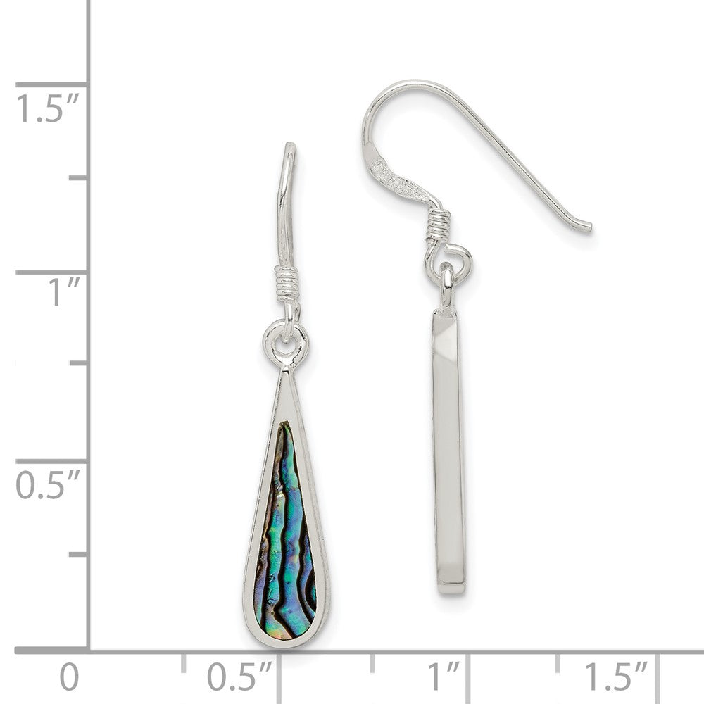 Sterling Silver Abalone Dangle Earrings