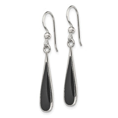 Sterling Silver Black Stone Earrings