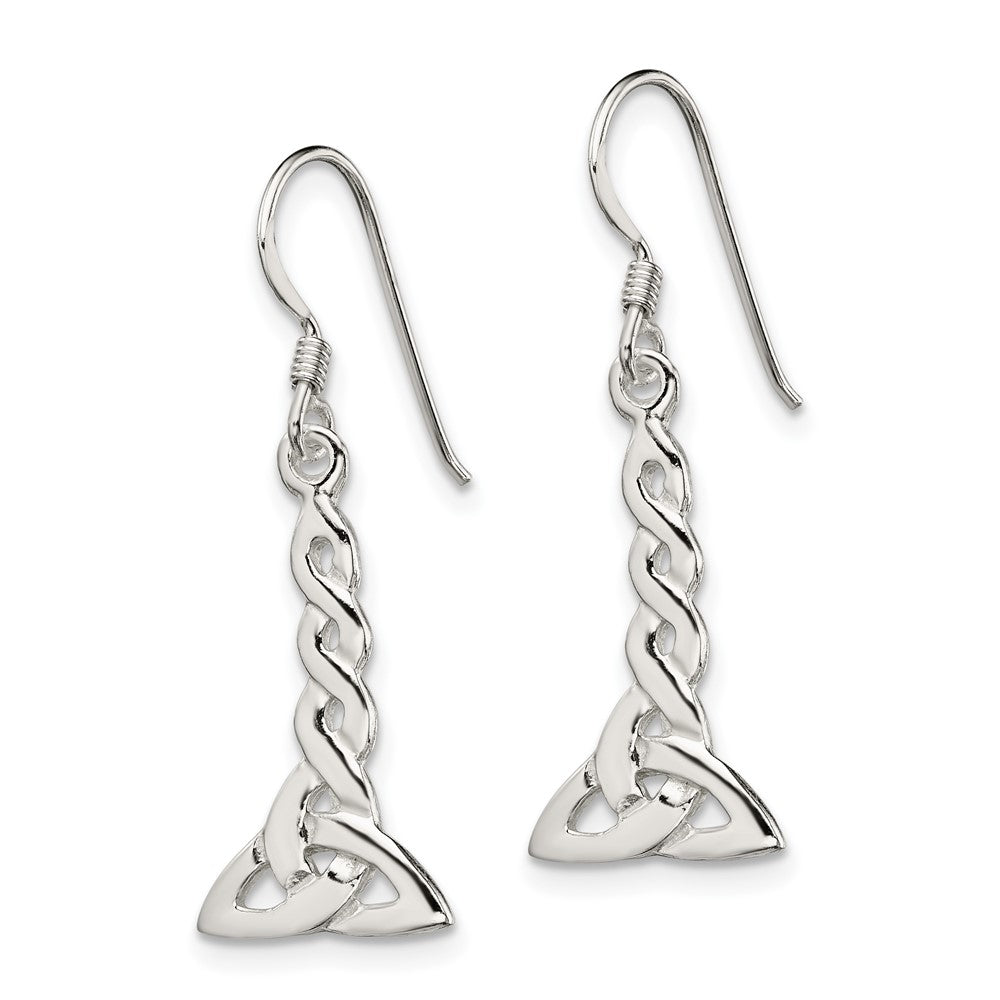 Sterling Silver Twisted Knot Dangle Earrings