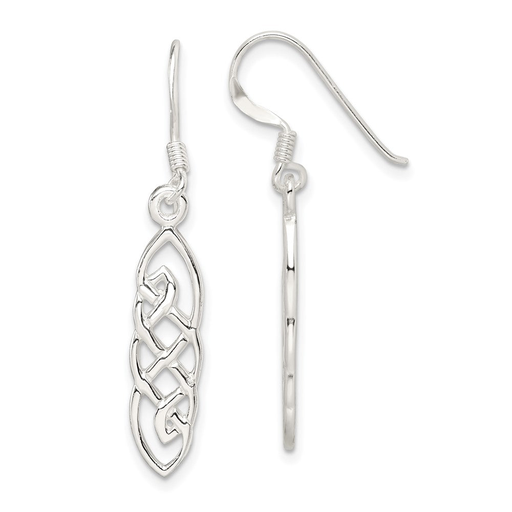 Sterling Silver Celtic Design Dangle Earrings