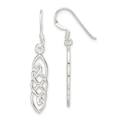 Sterling Silver Celtic Design Dangle Earrings