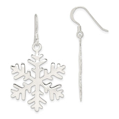 Sterling Silver Snowflake Dangle Earrings