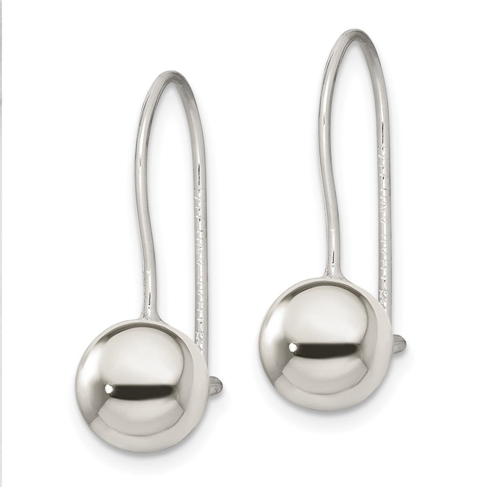 Sterling Silver 8mm Ball Earrings