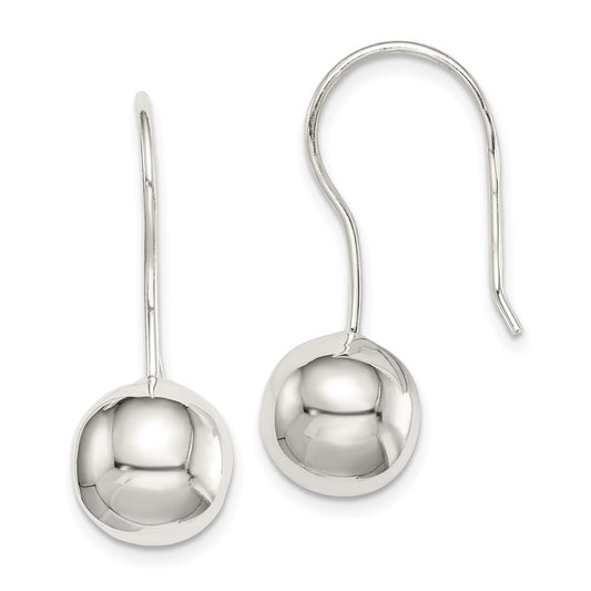 Sterling Silver 10mm Ball Earrings