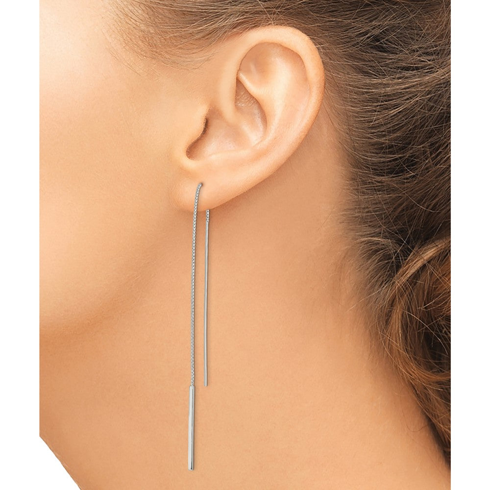 Sterling Silver Bar Threader Earrings