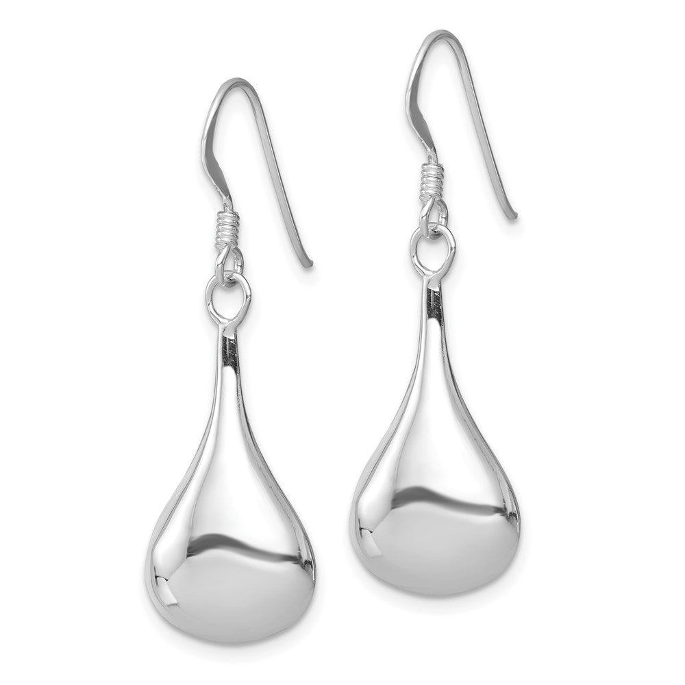 Rhodium-plated Sterling Silver Teardrop Earrings