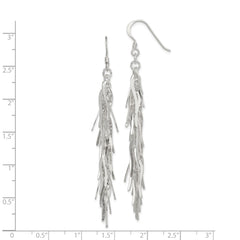 Sterling Silver Drop Squiggle Earrings