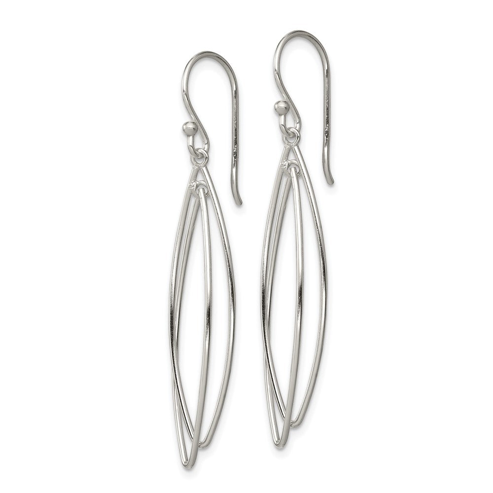 Sterling Silver Multi-Hoop Dangle Earrings