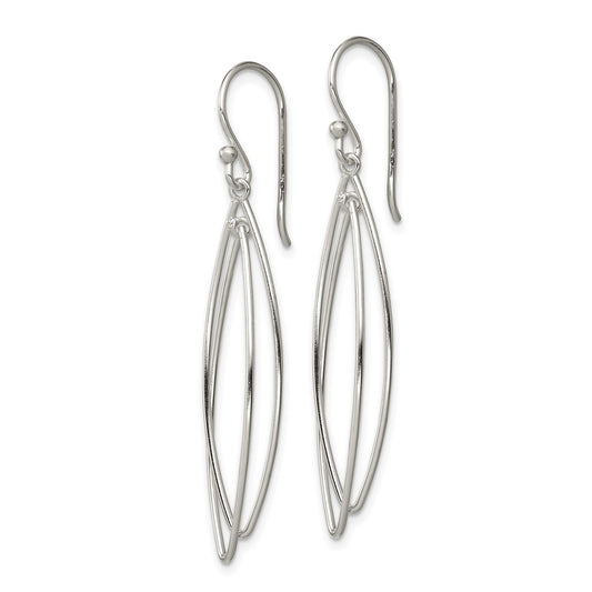 Sterling Silver Multi-Hoop Dangle Earrings