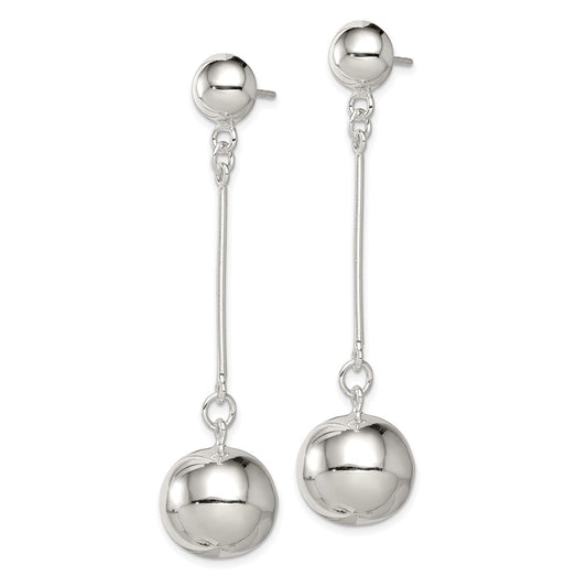 Sterling Silver 14mm Ball Earrings