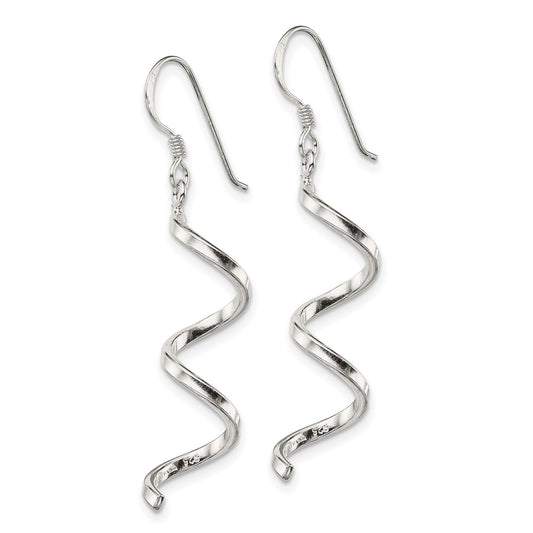 Sterling Silver Fancy Spiral Earrings