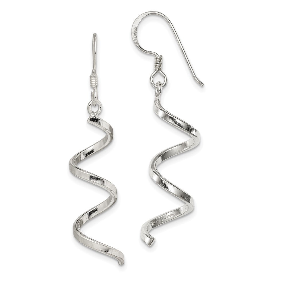 Sterling Silver Fancy Spiral Earrings