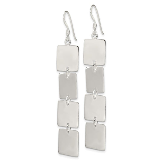 Sterling Silver Multiple Blocks Earrings