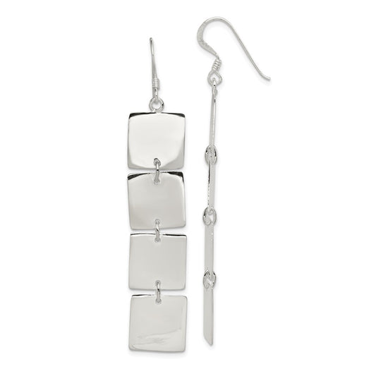 Sterling Silver Multiple Blocks Earrings