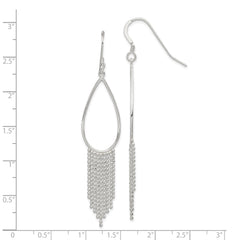 Sterling Silver Fringe Dangle Earrings