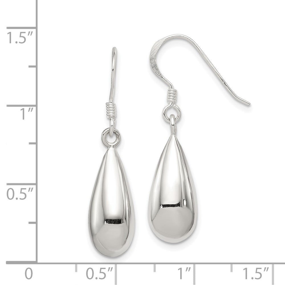 Sterling Silver Fancy Teardrop Earrings
