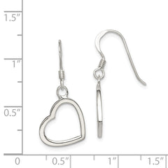 Sterling Silver Heart Dangle Earrings