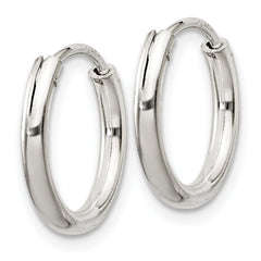 Sterling Silver 2mm Hoop Earrings