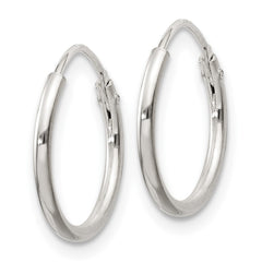 Sterling Silver 2mm Hoop Earrings