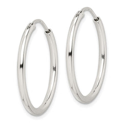 Sterling Silver 2mm Hoop Earrings