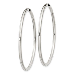 Sterling Silver 2mm Hoop Earrings